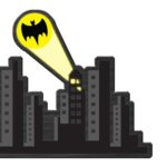 Placa Decorativa Batman Gotham City 40x30cm