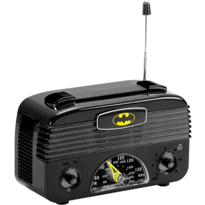 Rádio Am Fm Batman Logo Preto