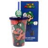 Copo Super Mario Luigi Com Canudo 500ml