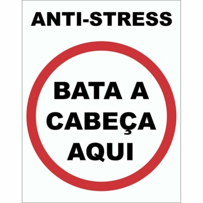 Placa Decorativa Anti Stress 038